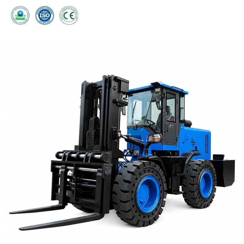 Carrello elevatore fuoristrada 4WD da 8 tonnellate