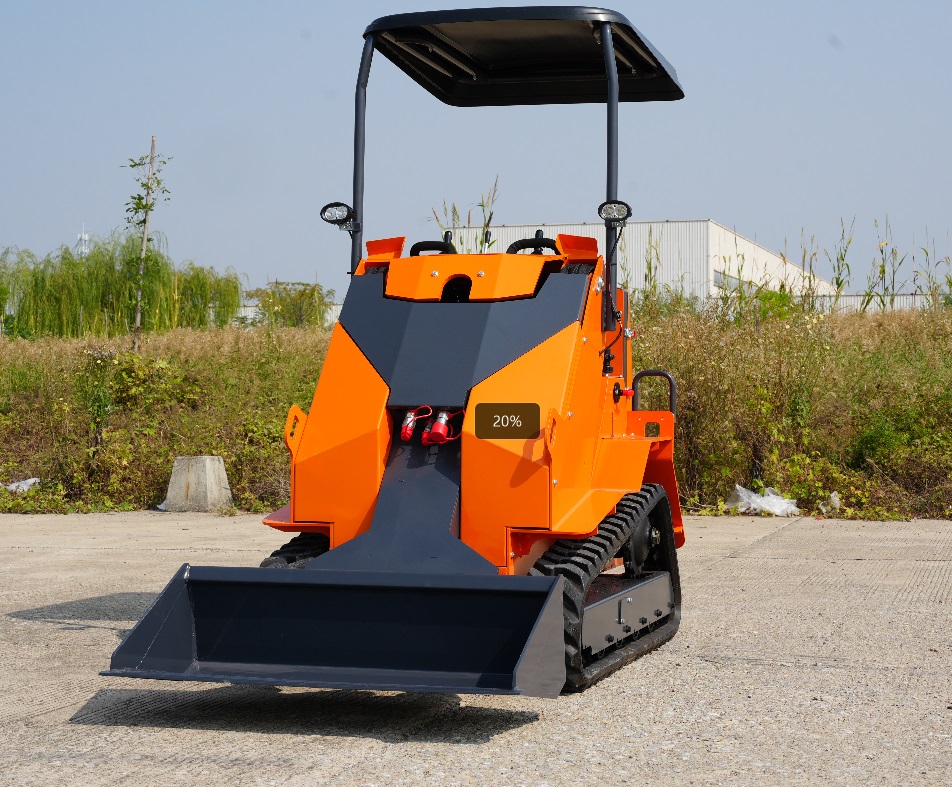 Mini pala gommata compatta con conducente a bordo T390