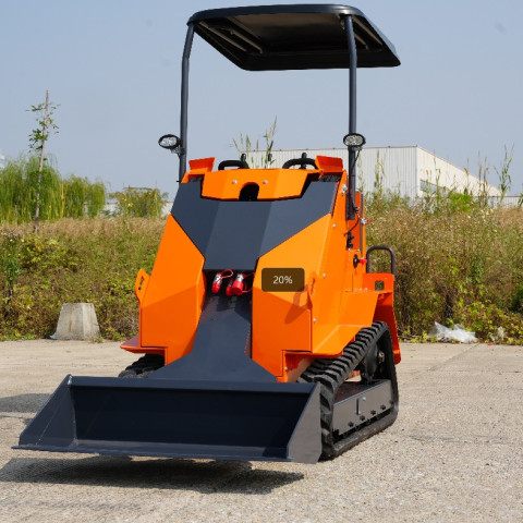 Mini pala gommata compatta con conducente a bordo T390